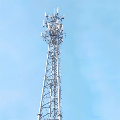 Zelfondersteunende warm-dup gegalvaniseerde digitale tv-ontvanger cel radio telecom wifi antenne driehoekige stalen mast toren