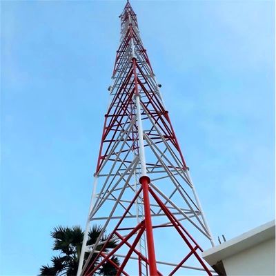 15M 20M 30M 45M 50M 3/4 Legged Tubular Communications Antenne Mast Hoekige stalen toren