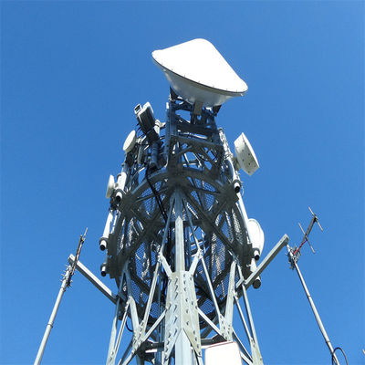 15m 20 30 40 50 Meter dak dak microwave communicatie rooster radio antenne mast 3 poten buisvormige stalen toren