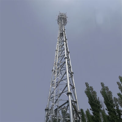 Hot Dip gegalvaniseerde buispijp buisvormige zelfdragende antenne toren roosterstructuur transmissie toren