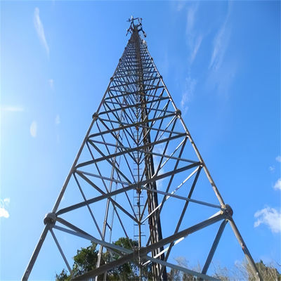Hot Dip gegalvaniseerde buispijp buisvormige zelfdragende antenne toren roosterstructuur transmissie toren