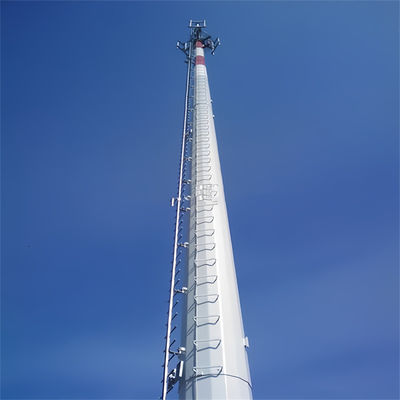 25M 30M 40M 45M Radio antenne signaal gegalvaniseerd staal enkelbuis pool basisstation communicatie monopool toren