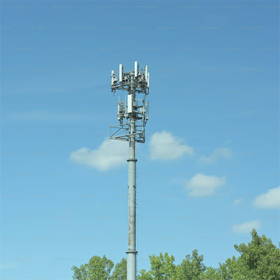Op maat gemaakte professionele Wifi Long Range werkplatform Microwave zelfdragende monopool Antenna toren