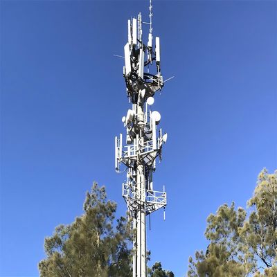 Op maat gemaakte professionele Wifi Long Range werkplatform Microwave zelfdragende monopool Antenna toren