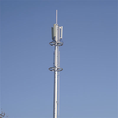 Eenmastcommunicatie Antenna paal Monopole toren 30m gegalvaniseerd staal