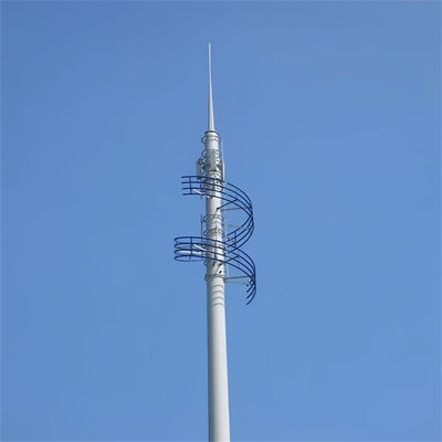 Equipment gegalvaniseerde conicaire buiscel GSM-antenne telecommunicatie communicatie staal monopool toren
