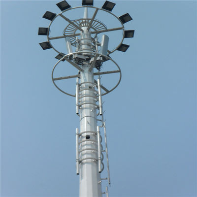 Hoogwaardige 20m 30m 45m 50m Communicatie antenne paal 5G celsignaal basisstation monopool staal telecom toren