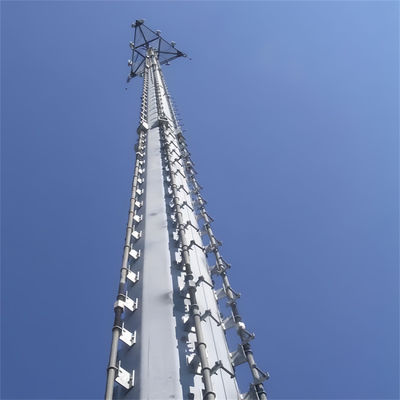 Zelfondersteunende gegalvaniseerde 75 ft staalbuis paal tv-antenne cel Wifi GSM telecom monopool torens Supply
