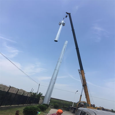 Zelfonderhoudend klein telecommunicatiebedrijf Cell Antenna Pylon 5g Netwerk 20 voet platform Dak Top Toren