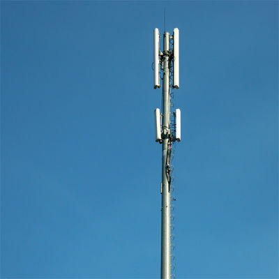 Hot Dip gegalvaniseerd telecommast toren monopool 30 meter Q345B/A572 materiaal