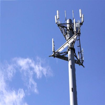 30m 35m 40m gegalvaniseerd 4g / 5g cellocaties monopool mobiele telefoon toren signaal microgolf