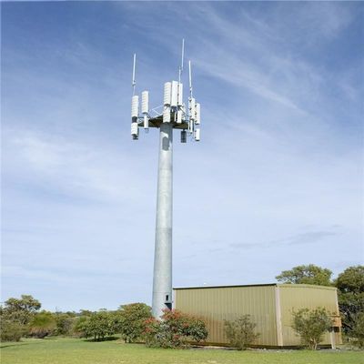 30m 35m 40m gegalvaniseerd 4g / 5g cellocaties monopool mobiele telefoon toren signaal microgolf