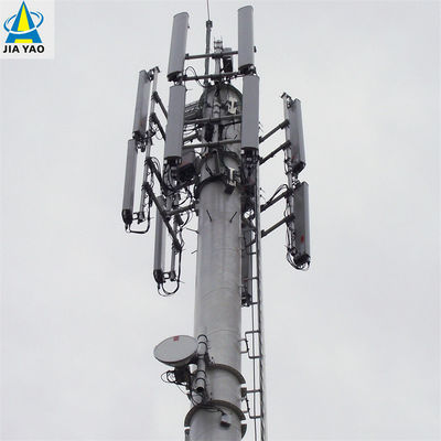 Hoogtemperatuur bakverf Communicatie paal Hot Dip gegalvaniseerd staal 30m Telecom toren