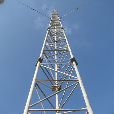 Cell Site Signal Transmission Driehoek Staal Gelast Polen Toren Gelast Communicatie Toren