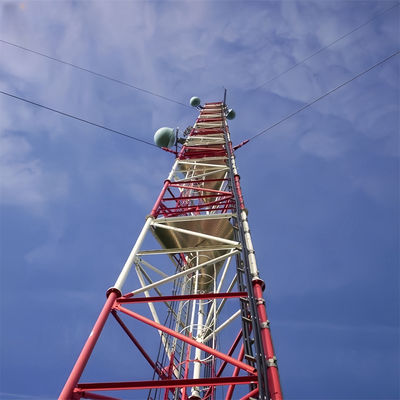 20 Meter Hot Dip gegalvaniseerd Tubulair Staal Gelast Draad Toren 5G Radio Antenne Telecommunicatie mast