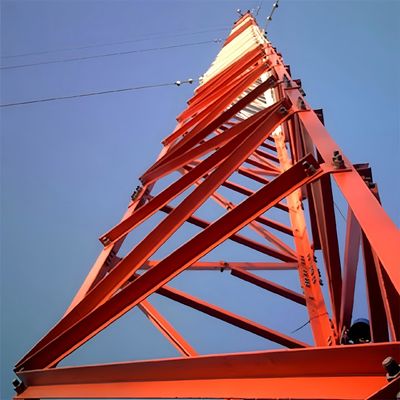 Wifi Bts Mobiele telefoon Draad Ondersteunend Gekoppelde Draad Toren 3 Legged Tubulaire Of Stalen Bar