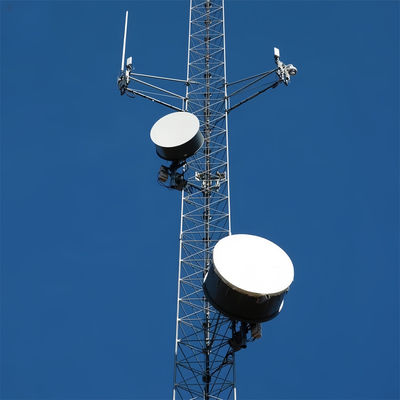 Telecommunicatie Gelast draad toren staal 30M Raster driehoekige driehoekige mast