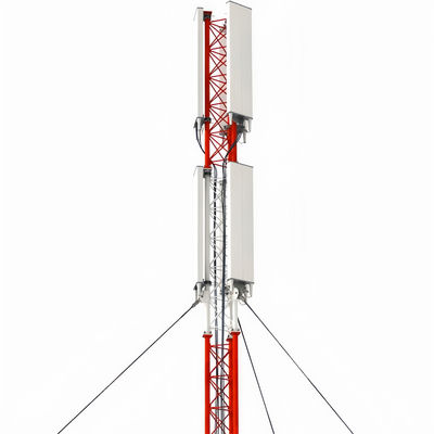 Gegalvaniseerde radio-antenne van buisvormig staal, met een celtoren, mast ASTMA123