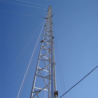 Gegalvaniseerde radio-antenne van buisvormig staal, met een celtoren, mast ASTMA123