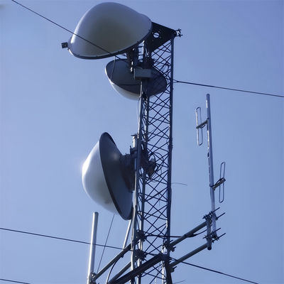 Zelfondersteunende 3 benen Guy GSM Antenne Radio Guyed Draad Toren Raster Steel Tubular