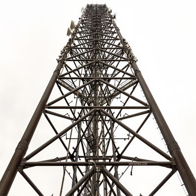 3 Legs Netwerk Radio 5G Antenne Gelast Draad Toren Driehoekig gegalvaniseerd staal