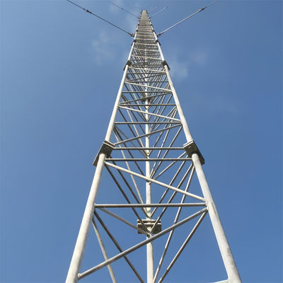 Tubulaire stalen telecommunicatie Gelast draad toren voor 5G 4G 3G mast gegalvaniseerd