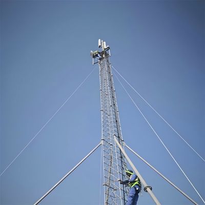 Gsm 20 25m 30M Gelast draad toren driehoekige mast rooster staal torens