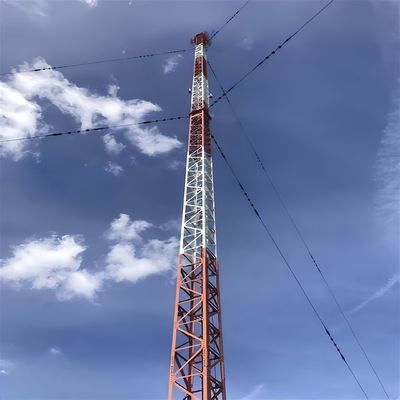 Gsm 20 25m 30M Gelast draad toren driehoekige mast rooster staal torens