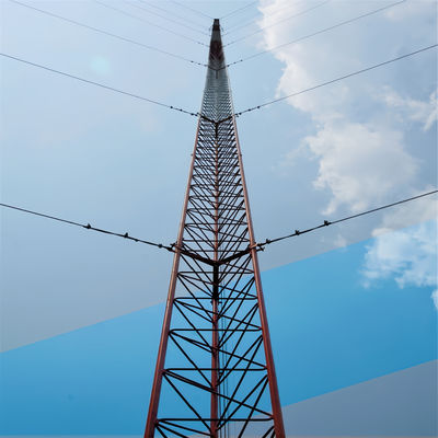 Gsm 20 25m 30M Gelast draad toren driehoekige mast rooster staal torens