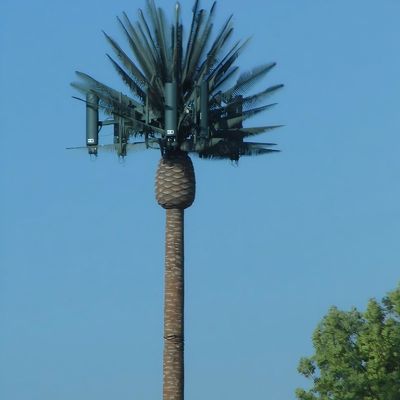 Grote buitenwindbestendige verberging Verhulde mobiele telefoontorens Monopool Bionische boom Eénpool toren