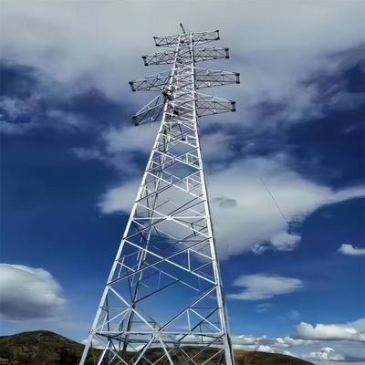 110KV 220KV Hot Dip gegalvaniseerde grote elektriciteitslijn torens Hoogspannings elektrische toren