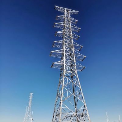 33 KV tot 110 KV Power Transmission Tower Hoek Iron Tower 30-180 km/h Windsnelheid