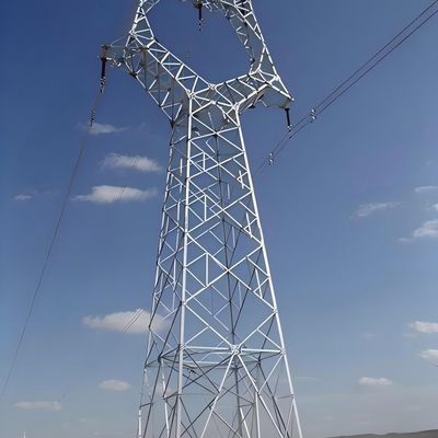 33 KV tot 110 KV Power Transmission Tower Hoek Iron Tower 30-180 km/h Windsnelheid