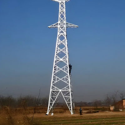 Onderstationstructuur Hoogspanningskrachttoren gegalvaniseerde elektriciteit Pylon Lijn Pol Transmissie Raster Staal Hoek Toren Te koop