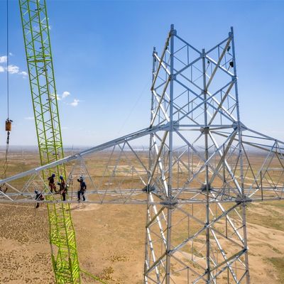 Hoek ijzer hoogspannings elektrische toren windsnelheid 30-180 km/h 132kv transmissie toren