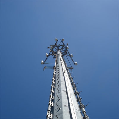 Hoogtemperatuur bakverf Communicatie paal Hot Dip gegalvaniseerd staal 30m Telecom toren