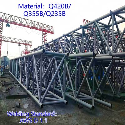 Drie Tube Telecom Toren Koolstofstaal 33m LTE Signaal Plattelandsgebieden Windbestendig