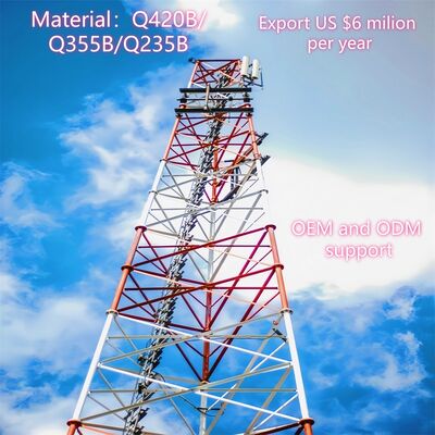 20 30 40M 3 Leg Tubulaire stalen naadloze ISP Internet 5G Wifi Bts Telecom Transmission Tower