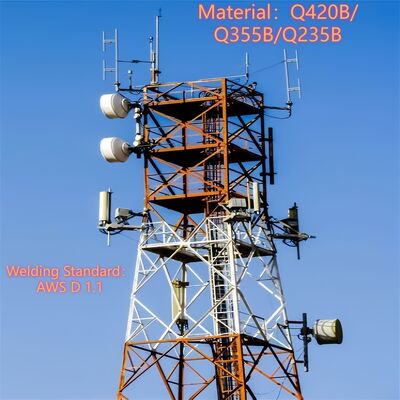 20 30 40M 4 Leg Hoekige Stalen Gitter Duurzaam 5G Wifi Cell Signal Booster Telecommunicatie Toren