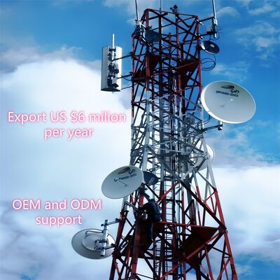80M 4 Legged Angular Steel Lattice Zelf Ondersteunend 5G 4G Wifi Microwave Telecom Cellular Antenna Tower