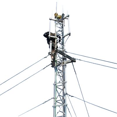 30M 55M 85M Gelast draad met 3 poten gegalvaniseerd roosterstaal 5G Wifi Isp Internet Microwave telecommunicatie signaal mast