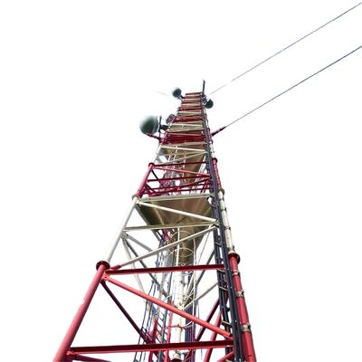 3 benen Gelast draad Duurzaam gegalvaniseerd staal 30 40 50 65m 4G 5G Wifi Satelliet Radio Telecommunicatie toren
