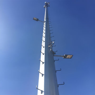 20 25 35 45 60M Monopool Telecom Tower Hot Dip gegalvaniseerd 5G 4G Microwave Wifi Cell Signal Antenna mast