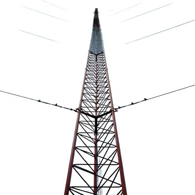 3 benen Gelast draad Duurzaam gegalvaniseerd staal 30 40 50 65m 4G 5G Wifi Satelliet Radio Telecommunicatie toren