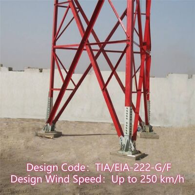 Hot Dip 3-Leg Angular Steel Galvanized Steel 4G Signal Outdoor Urban Coverage Telecommunicatie Toren