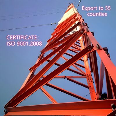 Robuuste doorgerolde draad toren ontworpen om te weerstaan aan harde windomstandigheden met hoog treksterke staal en ISO gecertificeerde bouten en moeren