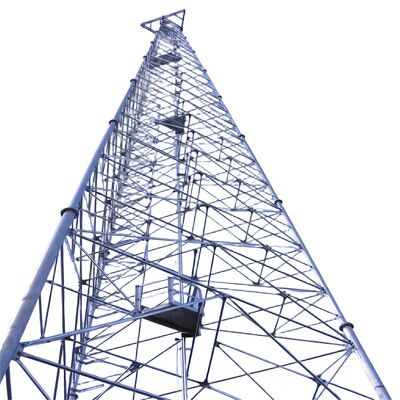 Lichte 45 Meter 3-benige Tubulaire Cellulaire Magnetron Verzinkte Isp Pylon Antenne 5g Paal 3-benige Stalen Rooster Toren