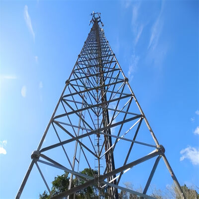 Lichte 45 Meter 3-benige Tubulaire Cellulaire Magnetron Verzinkte Isp Pylon Antenne 5g Paal 3-benige Stalen Rooster Toren