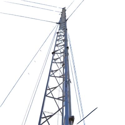 Guyed Wire Tower designed extensive coverage elevation applications using steel materials proven engineering design codes