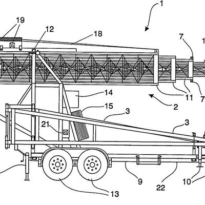 Telescopische toren 15-30M gegalvaniseerde stalen vrachtwagen gemonteerde communicatie-antenne 40M/S winddicht